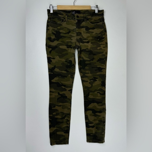 Gap Cammo Mid Rise Skinny Stretch Jegging Womens Size 27/4 - Picture 6 of 7